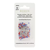 Ultra Fine Glass Head Pins - 1 3/8"